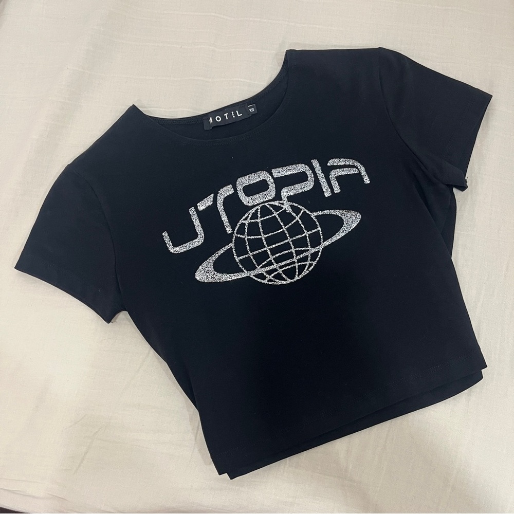 motel utopia top baby tee